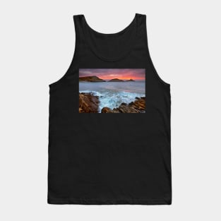 Mumbles Lighthouse, Bracelet Bay, Gower Tank Top